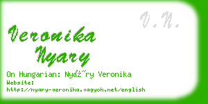 veronika nyary business card